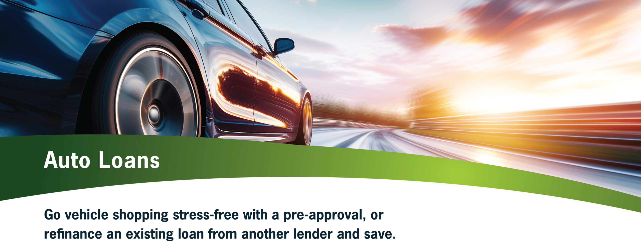 Car driving down the road.